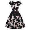 Gbtiger Vintage Goose Print Fitflare Dress gbtiger kopen in de aanbieding