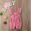 Infant Newborn Baby Girl Ruffle Sleeveless Bodysuit Romper Jumpsuit Clothes