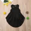 Reino Unido Stock Baby Girl Vestido Alto Bajo Sin mangas Princesa Vestidos de fiesta Ropa para niños