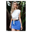 Meihuid Casual Women Ladies Beach Silk Crop Tops Short Sleeve T Shirt Blouse meihuid kopen in de aanbieding