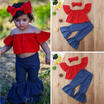 Duopindun 2Pcs Toddler Kids Baby Girls Clothes Outfits T Shirt Tops Denim Jeans Pants Set duopindun kopen in de aanbieding Duopindun 2Pcs Toddler Kids Baby Girls Clothes Outfits T Shirt Tops Denim Jeans Pants Set duopindun kopen in de aanbieding