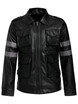 Kinikiss Stripe Mens Pu Jacket kinikiss kopen in de aanbieding
