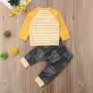 Camiseta sin mangas para niños pequeños de los bebés del niño Ropa para niños con traje de pantalón de pantalón de harén 2 p