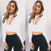 Meihuid Fashion Women Sexy Slim Casual V Neck Shirt Crop Tops Blouse Ladies Party Top meihuid kopen in de aanbieding Meihuid Fashion Women Sexy Slim Casual V Neck Shirt Crop Tops Blouse Ladies Party Top meihuid kopen in de aanbieding