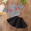 Duopindun 2Pcs Set Girls Dress Kid Baby Toddler Flower Lattice Topsskirt Outfits Clothes duopindun kopen in de aanbieding Duopindun 2Pcs Set Girls Dress Kid Baby Toddler Flower Lattice Topsskirt Outfits Clothes duopindun kopen in de aanbieding