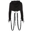 Meihuid New Womens Gothic Punk Short Hoodies Bandage Sexy Halloween Sweatshirt Crop Top meihuid kopen in de aanbieding Meihuid New Womens Gothic Punk Short Hoodies Bandage Sexy Halloween Sweatshirt Crop Top meihuid kopen in de aanbieding