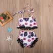 2PCS Baby Girls Toddler Clothes Tassel Sleeveless Tops Short Pants Outfits Set