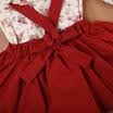 Niño niñas niñas manga larga tops camiseta falda babero vestido de fiesta de princesa