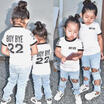 Duopindun Uk Toddler Kids Baby Girls T Shirt Tops Mesh Hole Denim Pants Jeans Outfits Set duopindun kopen in de aanbieding Duopindun Uk Toddler Kids Baby Girls T Shirt Tops Mesh Hole Denim Pants Jeans Outfits Set duopindun kopen in de aanbieding