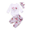 Duopindun Newborn Baby Girls Infant Romper Floral Pants Leggings 3Pcs Outfits Set Clothes duopindun kopen in de aanbieding Duopindun Newborn Baby Girls Infant Romper Floral Pants Leggings 3Pcs Outfits Set Clothes duopindun kopen in de aanbieding