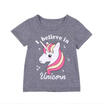 Duopindun Baby Girls Kids Unicorn T Shirts Tops Cotton Tees Casual Clothes Blouse duopindun kopen in de aanbieding