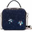 JUST STAR JUST STAR trend of the new handbag bag shoulder bag female package fashion star design lady bag JS056L Cuican blue