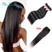 Ms Luna Hair 8A Grade Brazilian Straight Virgin 3 Bundles With Closure Mink Human Cheap ms luna hair kopen in de aanbieding