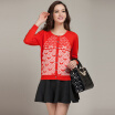 Joy Collection Mazoe Hit Color Three Dimensional Box Checkered Jacquard Round Collar Fashion Knit Cardigan Z1110 Orange Red joy collection kopen in de aanbieding Joy Collection Mazoe Hit Color Three Dimensional Box Checkered Jacquard Round Collar Fashion Knit Cardigan Z1110 Orange Red joy collection kopen in de aanbieding