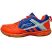 Li Ning LI-NING Badminton Shoes Women&39s Sports Shoes Orange Blue Silver AYZK006-1 37