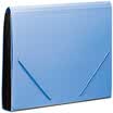 Comix 12 Georgetie Elastic Band Bags Folders Folders F4302 Blue Office Stationery
