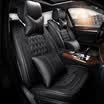 Chi Qin special car seat full leather four seasons universal all-inclusive dedicated to the Magotan Passat Camry sagitar&other models diamond-shaped black