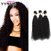 3Pc Malaysian Kinky Curly Hair Weave Yyong Virgin Cheap Deep Bundle Sales yyong kopen in de aanbieding