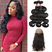 Ms Luna Hair 360 Lace Frontal With Bundles Malaysian Body Wave Closure Human 3 ms luna hair kopen in de aanbieding