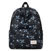 Mrace Homme printed shoulder bag female backpack Korean version of the school wind big&middle school students universal package MR16C0435B black dark flowers