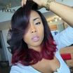 Lady Focus Full Lace Wig 150 Density Ombre 1B Burgundy Two Tone 99J Natural Wave Brazilian Human Hair Wigs lady focus kopen in de aanbieding Lady Focus Full Lace Wig 150 Density Ombre 1B Burgundy Two Tone 99J Natural Wave Brazilian Human Hair Wigs lady focus kopen in de aanbieding