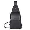 BOSTANTON BOSTANTEN men&39s breasts Korean version of nylon cloth chest bag men&39s fashion canvas bag leisure Messenger bag B5171041 black