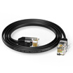 Win shengwei telephone line 4-core multi-strand flat 6P4C 1 m black landline voice jumper RJ11 finished cable TC-1010A
