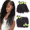 Sterly 4 Bundle Deals Brazilian Virgin Hair Curly Bundles Kinky Human 1B Extensions sterly kopen in de aanbieding