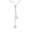 New Bohemian Long Chain Pendant Necklaces Crystals From SWAROVSKI Jewelry Women Best Gifts