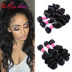 Iueenly Brazilian Hair 4 Bundles 7A Loose Wave Virgin 100 Human Extensions Weave iueenly kopen in de aanbieding