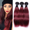Sterly Brazilian T1B99J 3 Bundles Cheap Human Hair Ombre Straight Free Shipping sterly kopen in de aanbieding