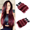 Noble Qu Ombre Straight Hair Brazilian T1B99J 3 Bundles Cheap Human noble qu kopen in de aanbieding