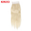 Allrun 613 Blonde Virgin Hair Straight Closure 44 Lace Size With Baby Brazilian Human allrun kopen in de aanbieding