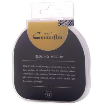 

Conteflex SLIM HD MRC UV 82 мм тонкий 16-слойный водонепроницаемый антискрозный фильтр