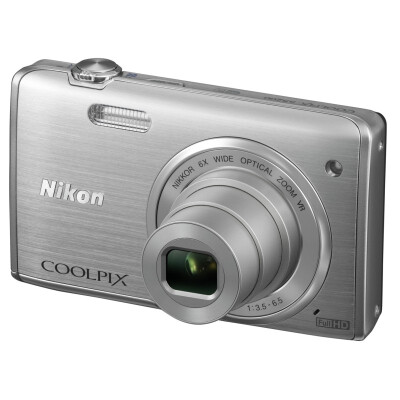 

Nikon COOLPIX S5200 Portable Digital Camera Red (16 миллионов пикселей CMOS 3-дюймовый экран 6-кратный оптический зум широкоугольный Wi-Fi шириной 26 мм)