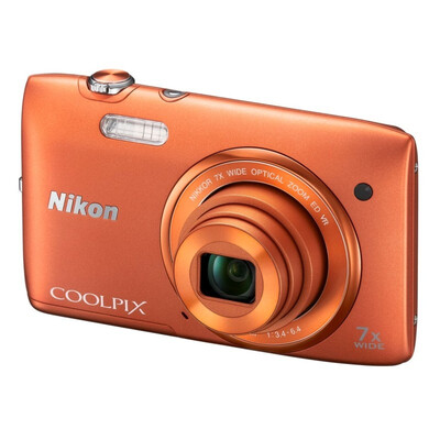 

Nikon Coolpix S3500 Portable Digital Camera Orange (мегапиксельный 2,7-дюймовый экран с 7-кратным оптическим зумом с модифицированным интеллектуальным портретом