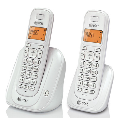 

AT & T EL31209WCN цифровой беспроводной стационарный телефон абонент костюм фиксированной беспроводной стационарный телефон домашний офис белый