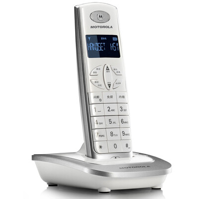 

Motorola (Motorola) цифровой беспроводной телефон комплект экран D502C подсветка дисплея китайские иероглифы ключ домашний офис стационарный фиксированный минималистский стиль (белый)