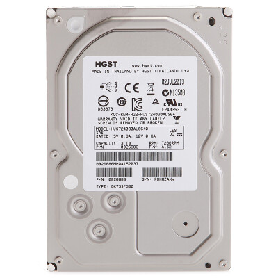 

Yuke (HGST) 3TB 7200 оборотов 64M SAS6Gb / s корпоративный жесткий диск (HUS724030ALS640)