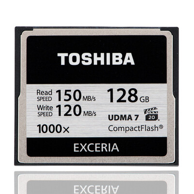 

Карта памяти Toshiba (TOSHIBA) EXCERIA CF-128G экстремальной мгновенного значение скорости 150M 120M 1000 скорости записи / ВПГ-20