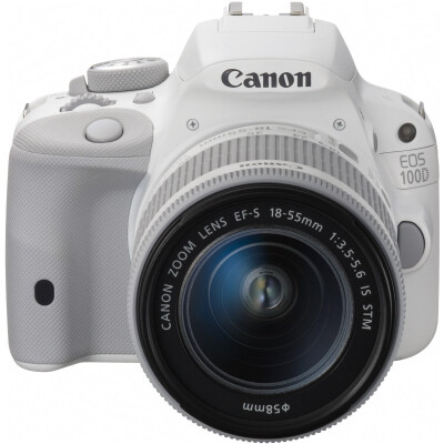 

Комплект Canon EOS 100D SLR (EF-S 18-55 мм f / 3,5-5,6 IS STM-объектив) Белый