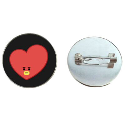 

Kpop BTS Cute Q Version Badge Cute Cartoon Brooch Bag Pendant Boys Girls Accessories Hot Gift for Fans