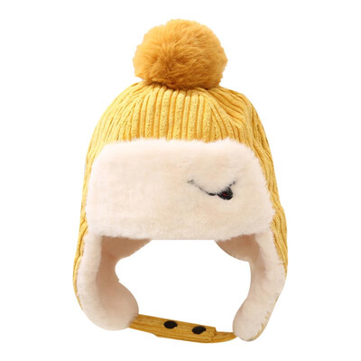 

New Newborn Baby Kids Girls Boys Winter Warm Knit Hat Fur Ball Warm Cute Lovely Beanie Cap Gifts