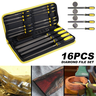 

Willstar 16Pcsset Practical Diamond File Set for Metal Glass Stone Jewelry Wood Carving Craft