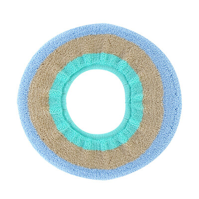 

〖Follure〗Comfortable Velvet Coral Toilet Seat Standard Rainbow Color Cushions Sitting