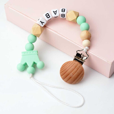 

New Pacifier Clips Pacifier Teething Baby Teeth Chain Clip Bead Dummy Holders