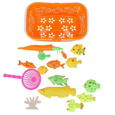 

YIWULAChild Baby Cute Magnetic Toy Intelligence Fishing Tool Automatic Music Fish Toy