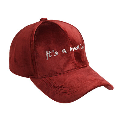 

Korean Hat Ladies Warm Velvet Baseball Hat for FallWinter Fashion Korean Joker Letter Embroidered Student Cap