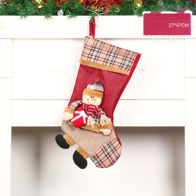 

Toponeto Christmas Santa Socks Cute Ornaments Festival Party Xmas Tree Hanging Decoration
