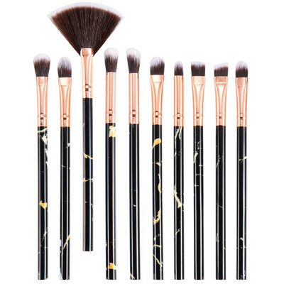 

10pcs Makeup Brush Set Foundation Powder Marble Make Up Brush Tool Kits Professional Women Brushes Eye Shadow Eyeliner Soft